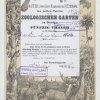 Nachdruck der Aktie des Dresdner Zoos von 1863
